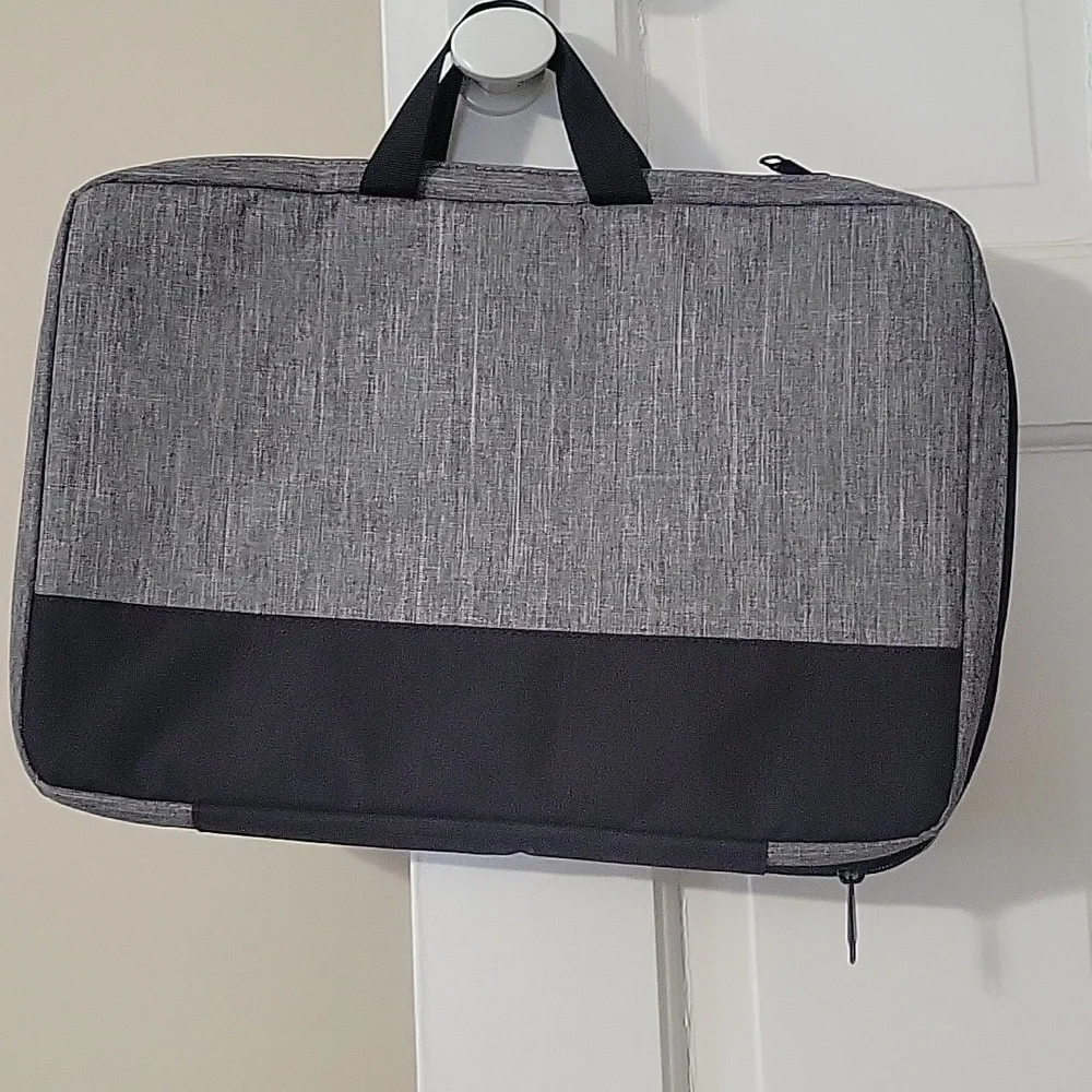 Vtonet Gray And Black Travel Laptop Briefcase - Shoulder Bag